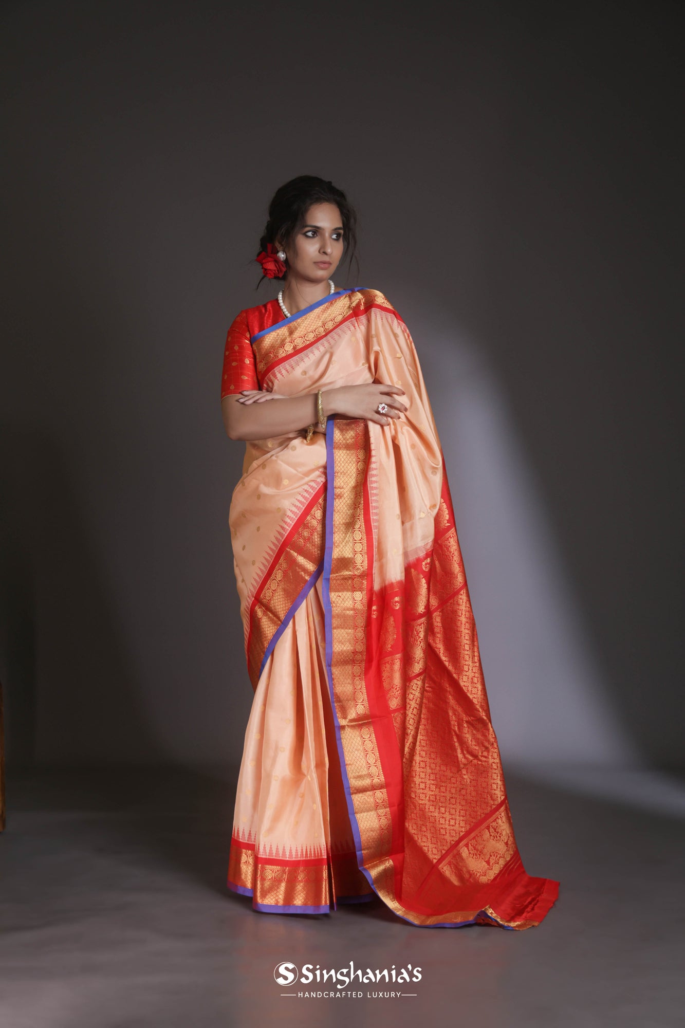 Gadwal sarees | latest cotton & silk gadwal saree online from weavers |  GAWT0000008