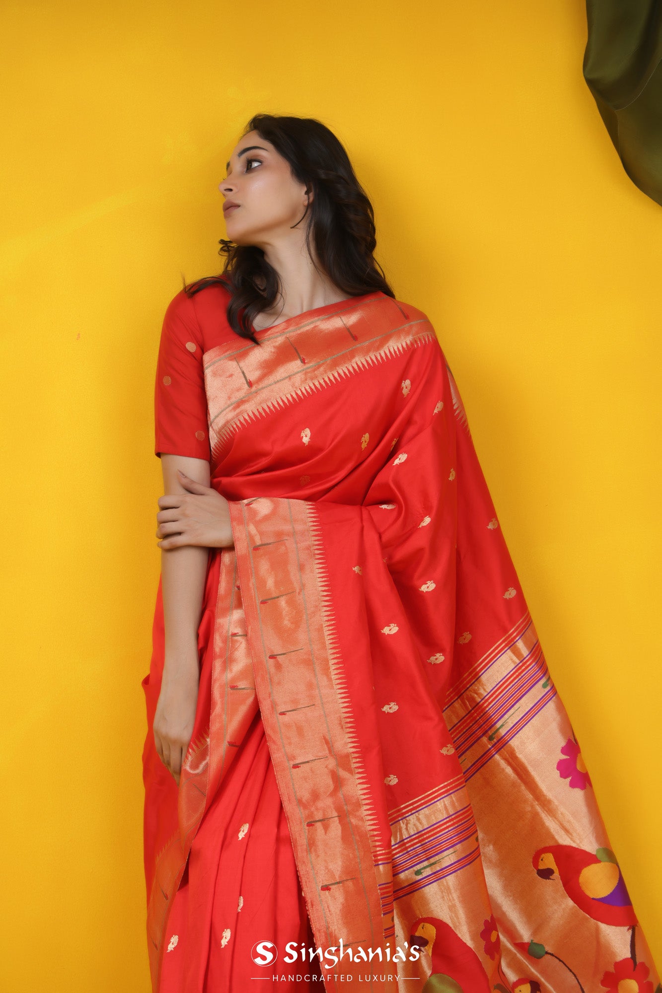 Blue with Pink Border Art Silk Wedding Saree – paanericlothing