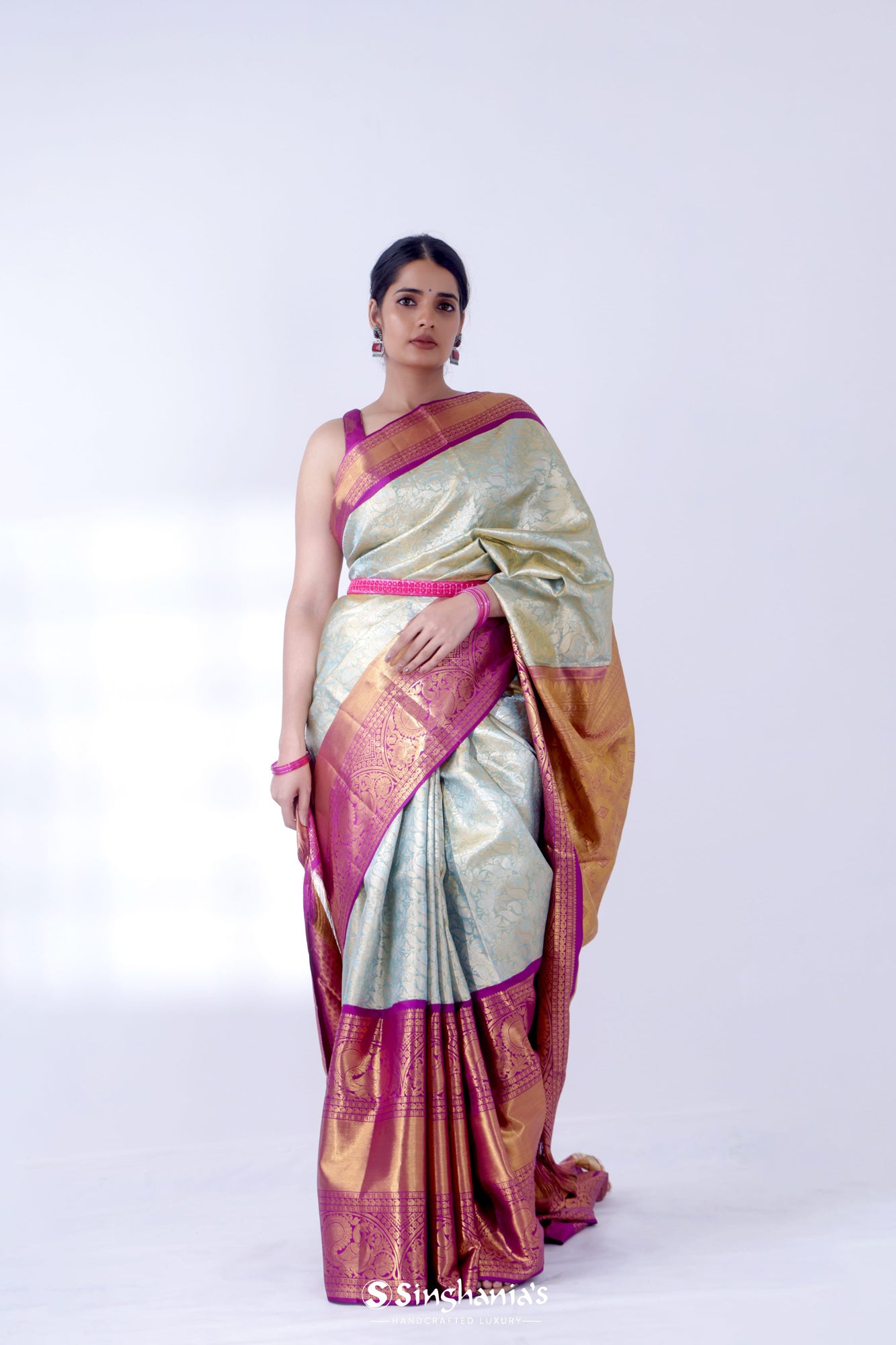 Yellow Bridal Banarasi Silk Saree With Heavy Blouse Latest 4191SR01