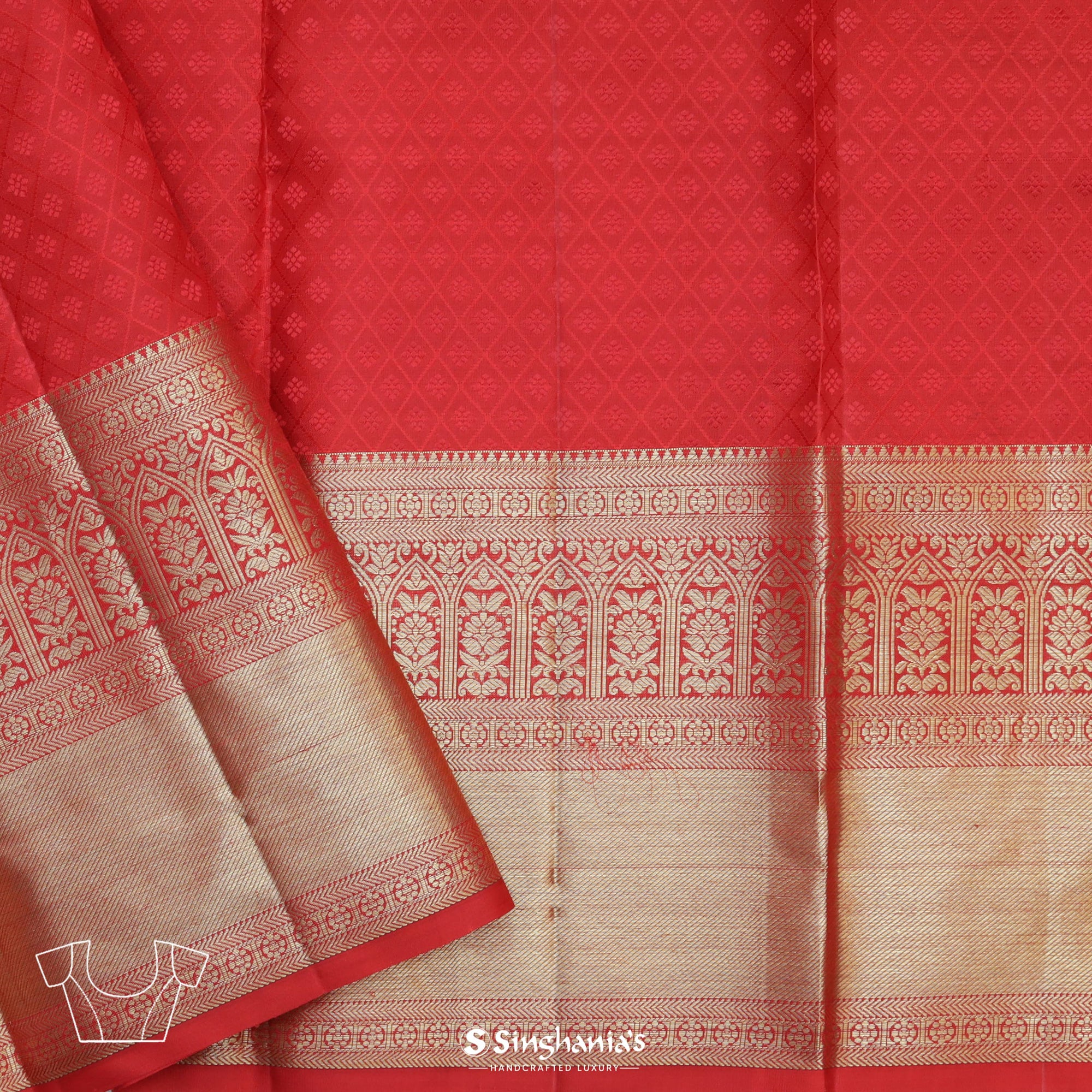 pure kanchipuram silk sarees handwoven with 1 g pure jari pattern 12499+$  Market price-… | Wedding saree blouse designs, Wedding blouse designs, Gold  blouse designs