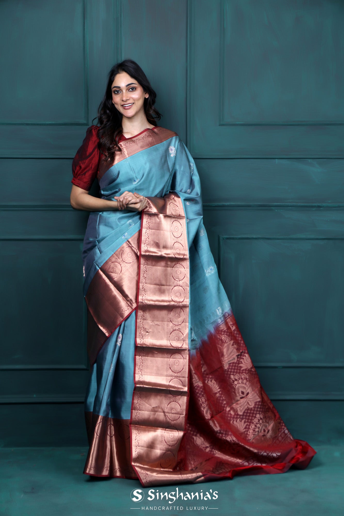 Buy Satin Silk Sarees Online | Satin Sarees | Singhania's