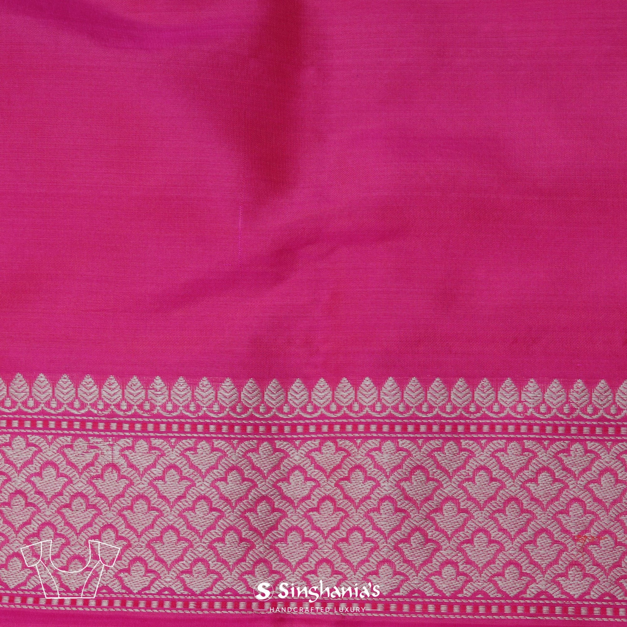 Handloom Red Pure Katan Silk Banarasi Jangla Saree with Meenakari –  WeaverStory