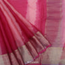 Pink Dual-Shade Printed Maheshwari Saree With Leheriya Design
