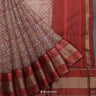 Red Printed Maheshwari Saree With Floral Jaal Design
