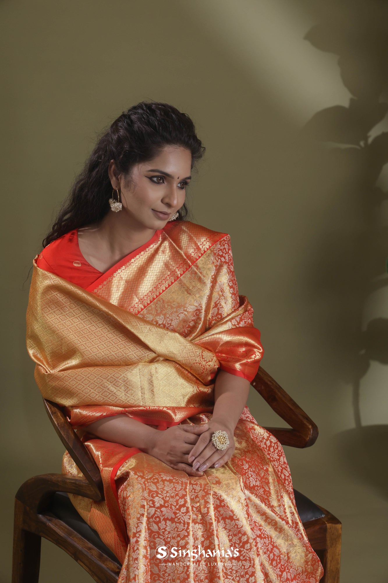 Red Heirloom Jamdani saree – Pia Ka Ghar