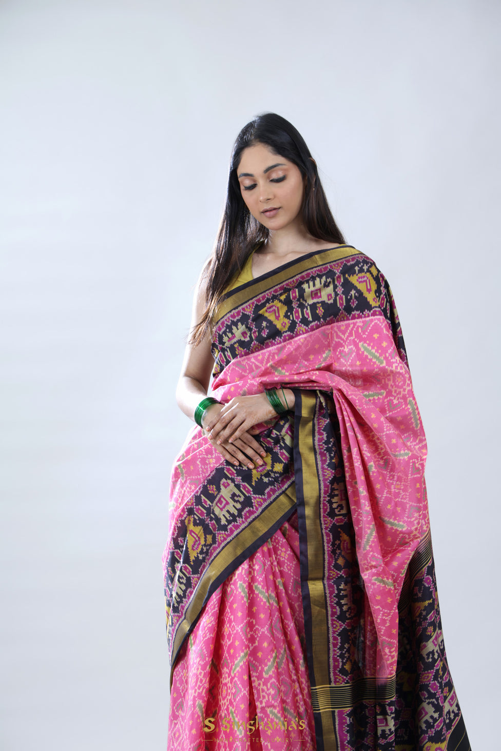 Pure Ikkat Silk Sarees Online | Ikat Designs | Singhania's