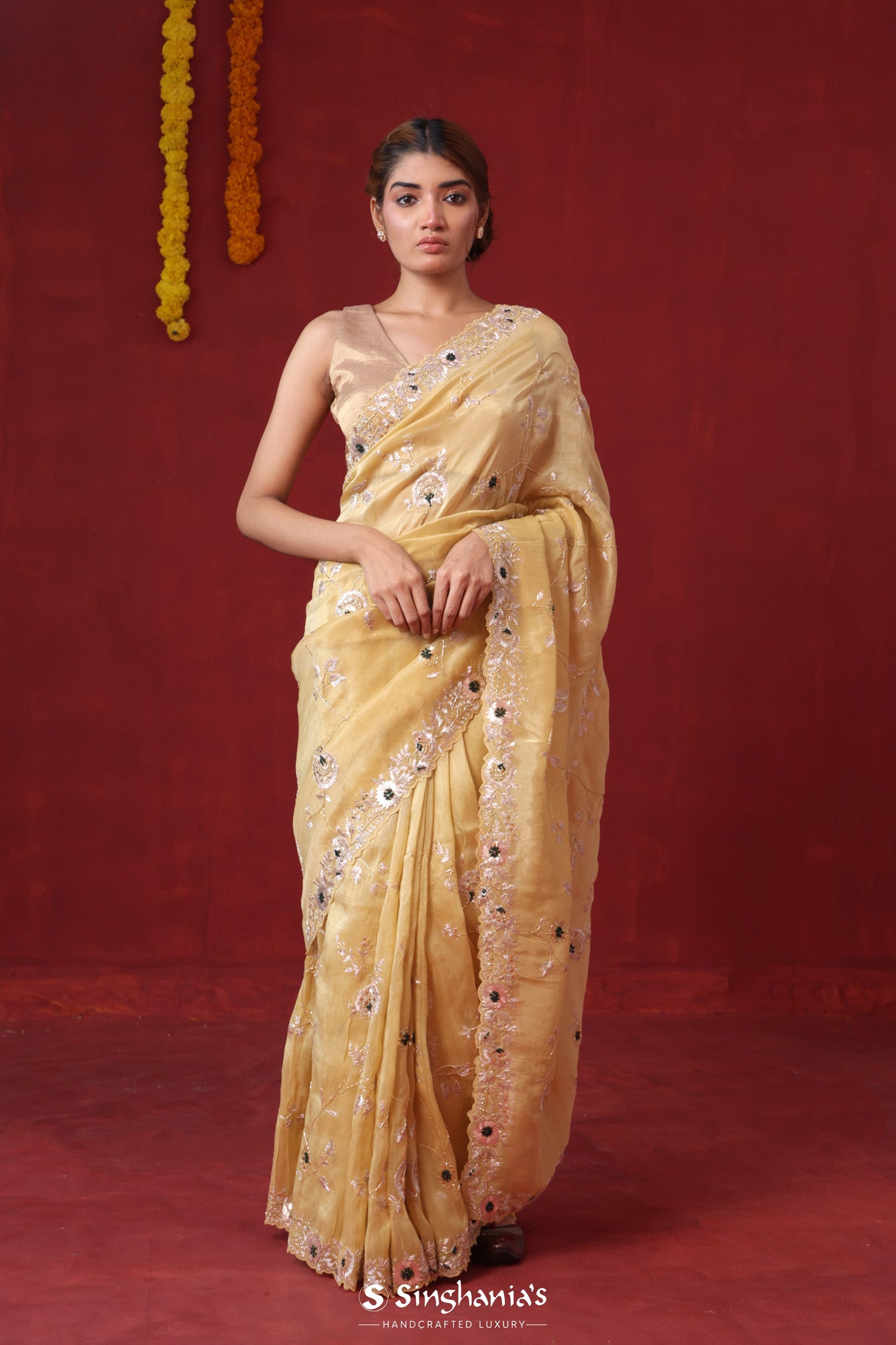 Dual Tone Pink Bridal Kanjivaram Silk Saree | Avishya.Com – Avishya.com