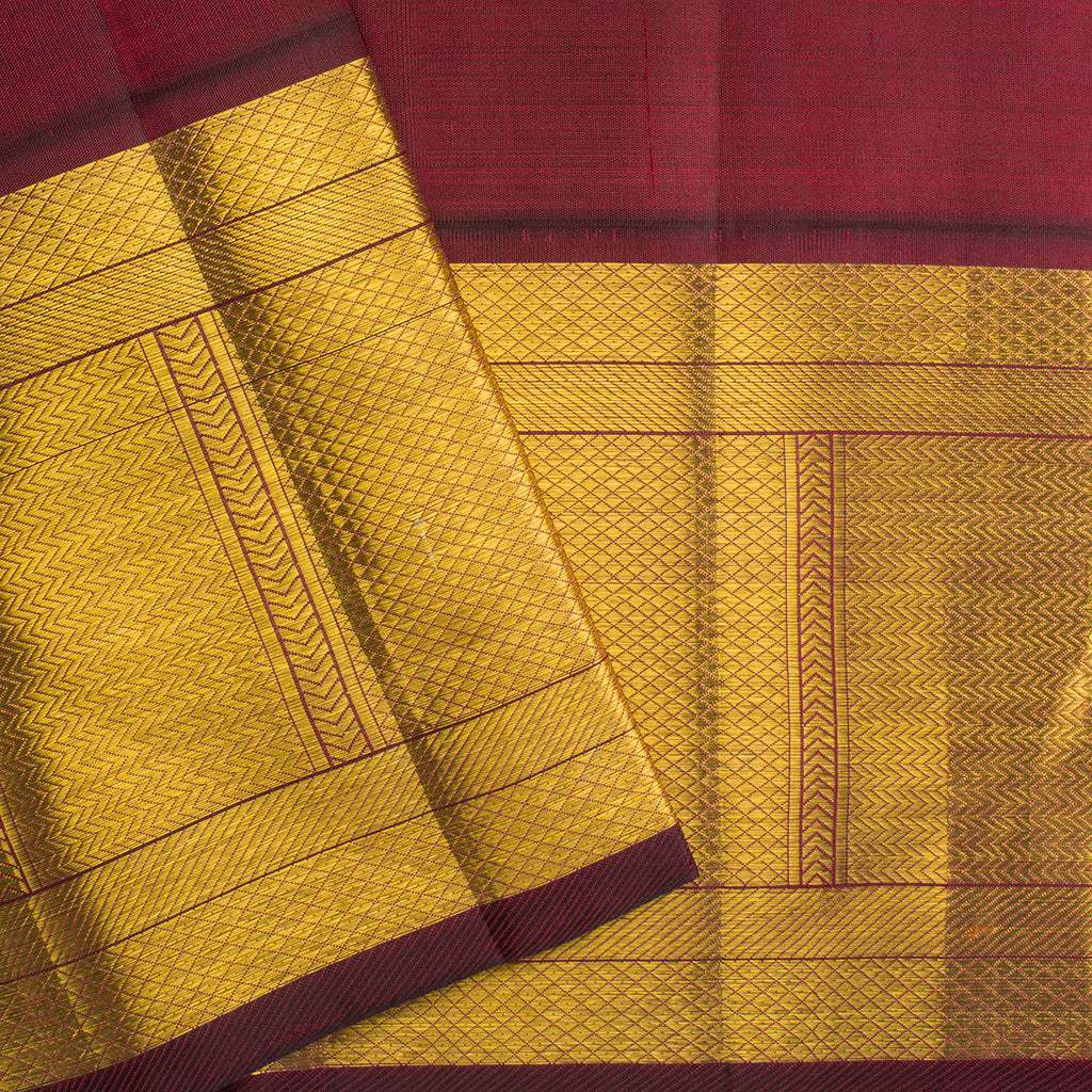 Off-White Korvai Kanjivaram Silk Handloom Saree - Singhania's
