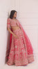 Crimson Red Bridal Lehenga With Hand Embroidery